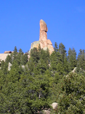 'The Organ Pipe' - a pinnacle that is 200 yards southeast of Harmonica Arch