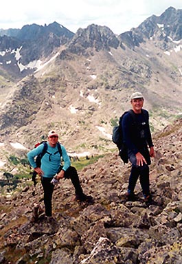 Gerry and Jack near the summit of Peak 'R'