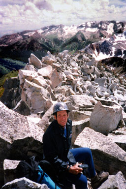Gerry on top of 'Siberia Peak'