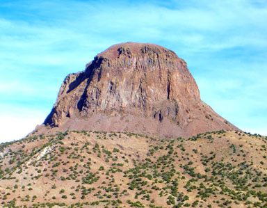 Cabezon Peak seen from the west