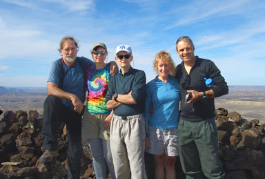 The gang on top. Left to right: Gerry Roach Jennifer Roach Jim Podesta, Laurie Loshaek, George Kasynski