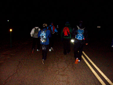 Darkness came early, but we strode into it with determination