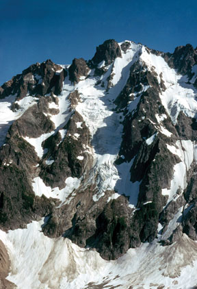 Fury's north face seen from Challenger Arm