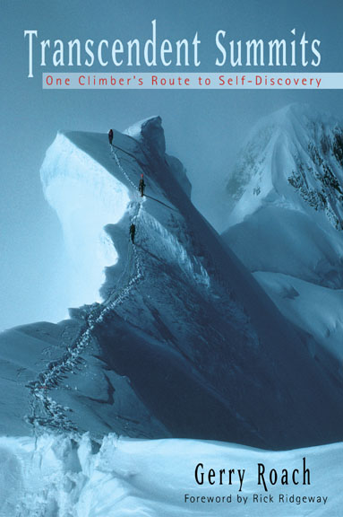 Gerry Roach, Roger Grette, and Rob Blair (top to bottom) on the Southeast Ridge of Mount Blackburn 
	    in Alaska, 1977 - Photo by Barbara Roach